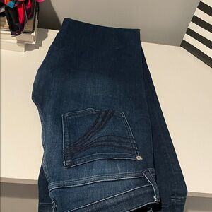 7 For All Mankind Dark Indigo Boot Cut Jeans